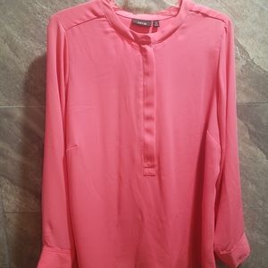 Apt.9 Women's Pink Work Shirt, Size 0X